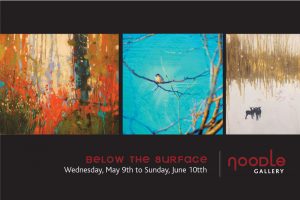 Postcard image with Laura Culic painting for upcoming exhibition
